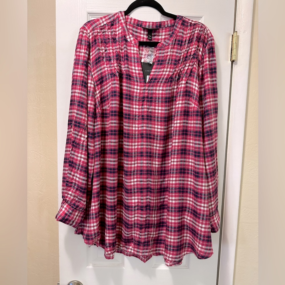 Lane Bryant flannel style top size 22/24